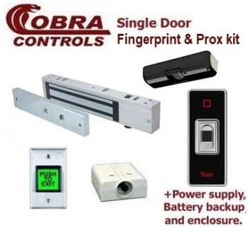 Fingerprint (1-door) Door Magnetic Locking Kit